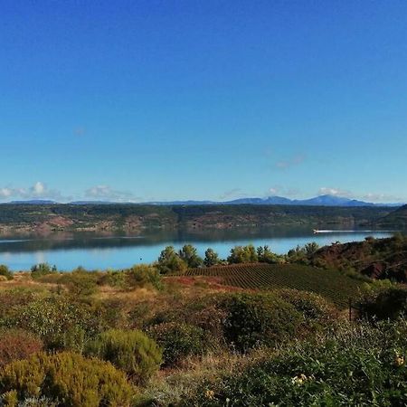Studio 32m2 - dans propriété avec vue imprenable sur le Lac du Salagou Liausson Exterior foto